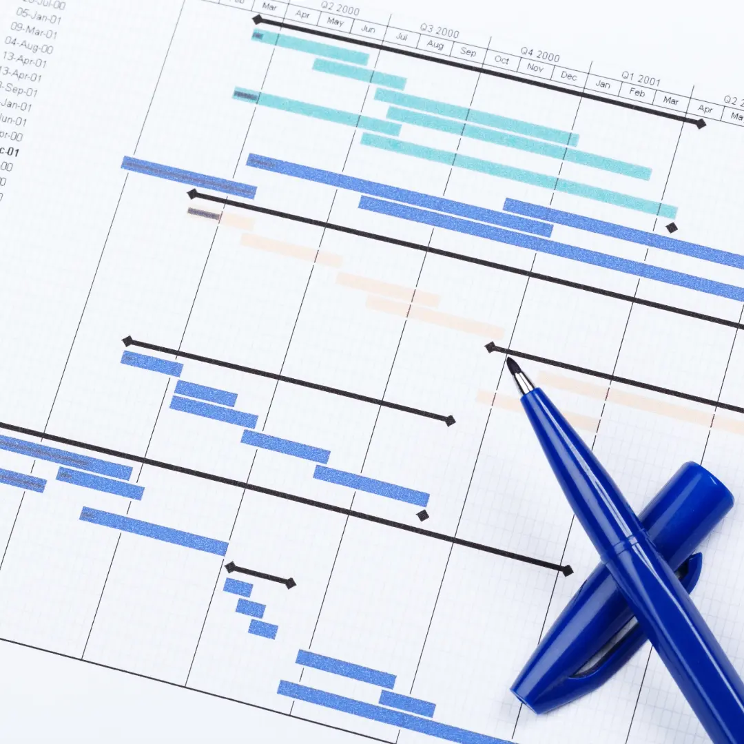 ¿Qué es un diagrama de Gantt y para qué sirve en la construcción?